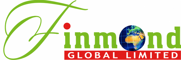 FINMOND GLOBAL LIMITED — green script F, red accent and globe wordmark